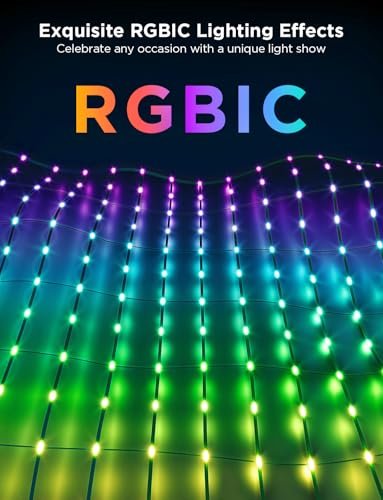 Govee RGBIC Outdoor Net Lights, 480 LEDs, Smart & Waterproof, 64 Modes - Image 3