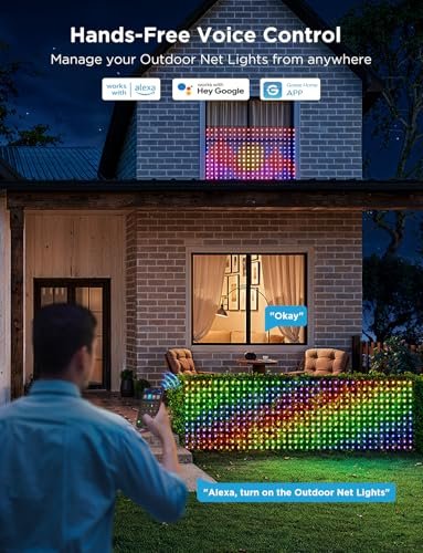 Govee RGBIC Outdoor Net Lights, 480 LEDs, Smart & Waterproof, 64 Modes - Image 7