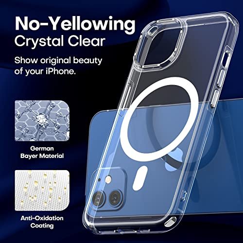 TAURI Clear MagSafe Case for iPhone 12/12 Pro with 2X Screen Protector - Image 5