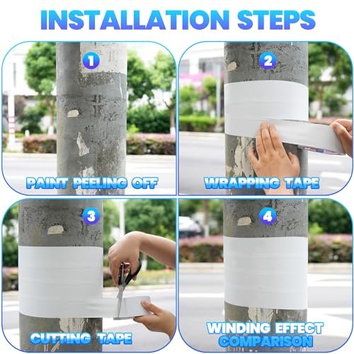 Weatherproof PVC Pipe Wrap Tape – 2" x 36 Yds, White, Corrosion Resistant - Image 7