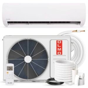 OLMO Alpic 12K BTU Mini Split AC/Heat Pump - Efficient 17.4 SEER2 Ductless System