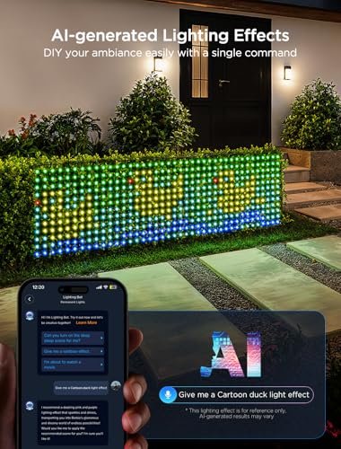 Govee RGBIC Outdoor Net Lights, 480 LEDs, Smart & Waterproof, 64 Modes - Image 9