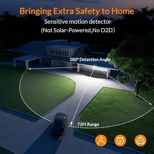LEPOWER Motion Sensor LED Security Light: 38W 4200LM Outdoor Flood Lamp - Image 3