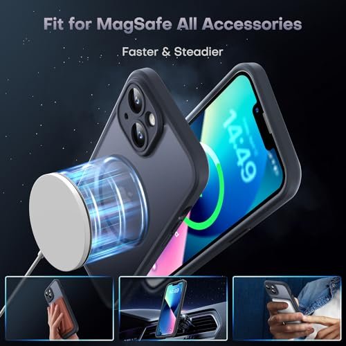 TOCOL 3-in-1 Magnetic iPhone 13 Case, MagSafe & 13FT Drop Protection - Image 3
