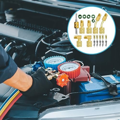 R410A Mini Split Adapter Kit 5/16" to 1/4" Coupler & Valve Core Tool - Image 5