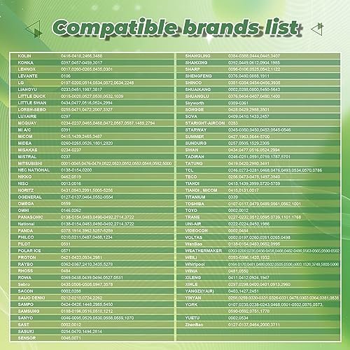 Ultimate Universal AC Remote Control | 6000 Brands LCD Air Conditioner Replacement Clicker - Image 9