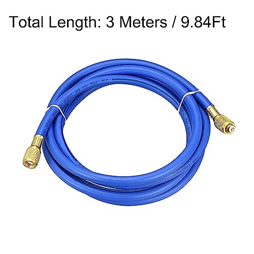 Premium HVAC Charging Hose | 9.84ft 600PSI | R410A AC Refrigerant Line - Image 2