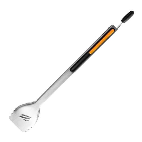 Pro BBQ Griddle Tongs: 14" Stainless Steel, Heat-Resistant Grill Accessories