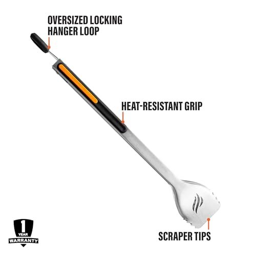 Pro BBQ Griddle Tongs: 14" Stainless Steel, Heat-Resistant Grill Accessories - Image 4