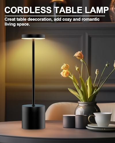 Portable LED Desk Lamps: Rechargeable Battery Cordless Table Lights Set of 2 - Image 5