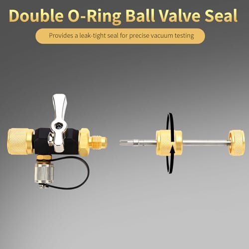 YUNPLE HVAC Valve Core Remover Tool | 1/4" Mega Flow Vacuum Tool - Image 3