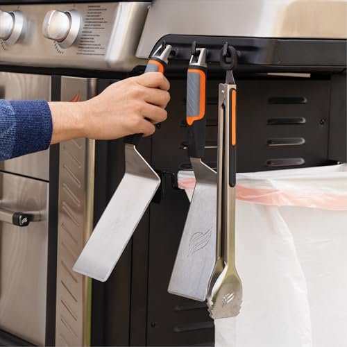 Pro BBQ Griddle Tongs: 14" Stainless Steel, Heat-Resistant Grill Accessories - Image 3