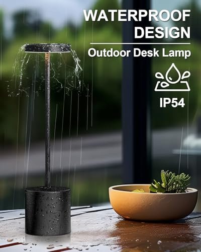 Portable LED Desk Lamps: Rechargeable Battery Cordless Table Lights Set of 2 - Image 7