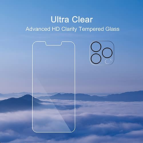 Ailun iPhone 13 Pro Max Screen & Camera Protector 4 Pack, 9H Glass - Image 4