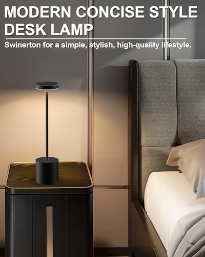 Portable LED Desk Lamps: Rechargeable Battery Cordless Table Lights Set of 2 - Image 4