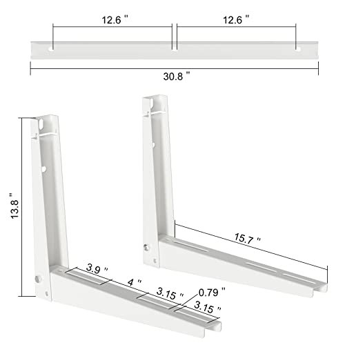 Heavy-Duty Universal Mini Split AC Wall Mount Bracket | 330lb Capacity | 7-18k BTU - Image 3