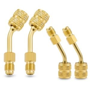 R410a HVAC Adapter Set: 5/16" to 1/4" Mini Split Refrigerant Connectors