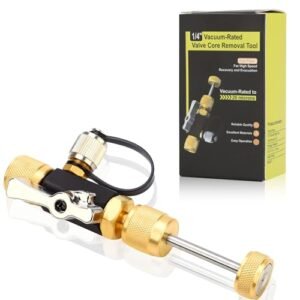 YUNPLE HVAC Valve Core Remover Tool | 1/4" Mega Flow Vacuum Tool