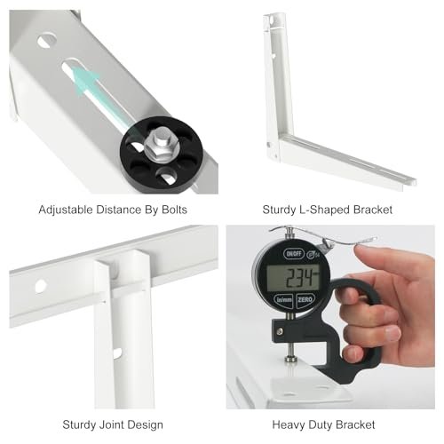 Heavy-Duty Universal Mini Split AC Wall Mount Bracket | 330lb Capacity | 7-18k BTU - Image 4