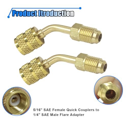 R410A Mini Split Adapter | 5/16" to 1/4" Flare Fitting | HVAC Charging Tool - Image 3