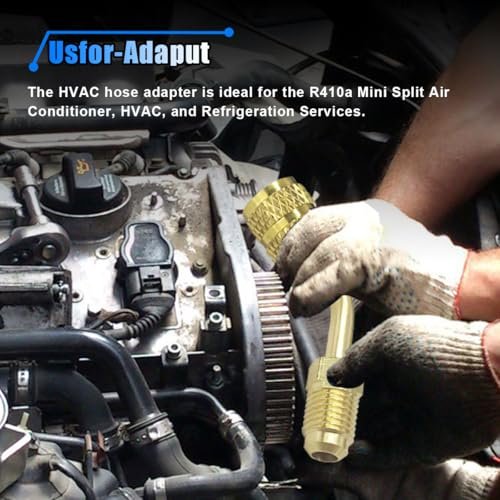 R410A Mini Split Adapter | 5/16" to 1/4" Flare Fitting | HVAC Charging Tool - Image 4