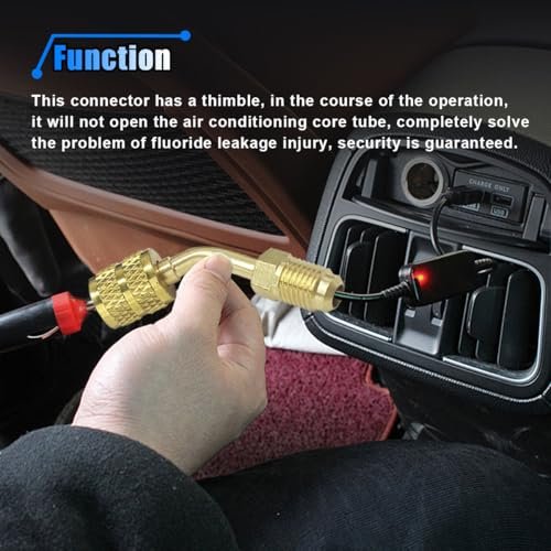 R410A Mini Split Adapter | 5/16" to 1/4" Flare Fitting | HVAC Charging Tool - Image 5