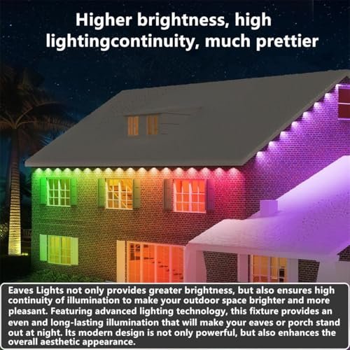 RGB LED Outdoor String Lights 200ft Smart WiFi Christmas Decoration Waterproof - Image 6