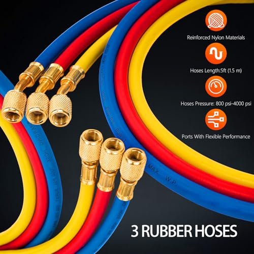 Professional HVAC AC Vacuum Pump Kit - 4.5 CFM, Manifold Gauge, Leak Detector - Image 7