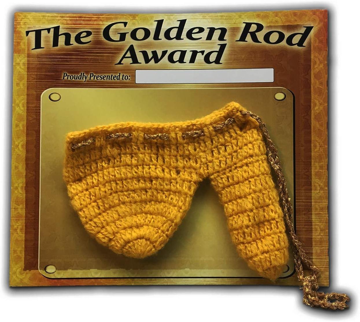 Let's toast Our Men: The Hilarious Golden Rod Award warmer!