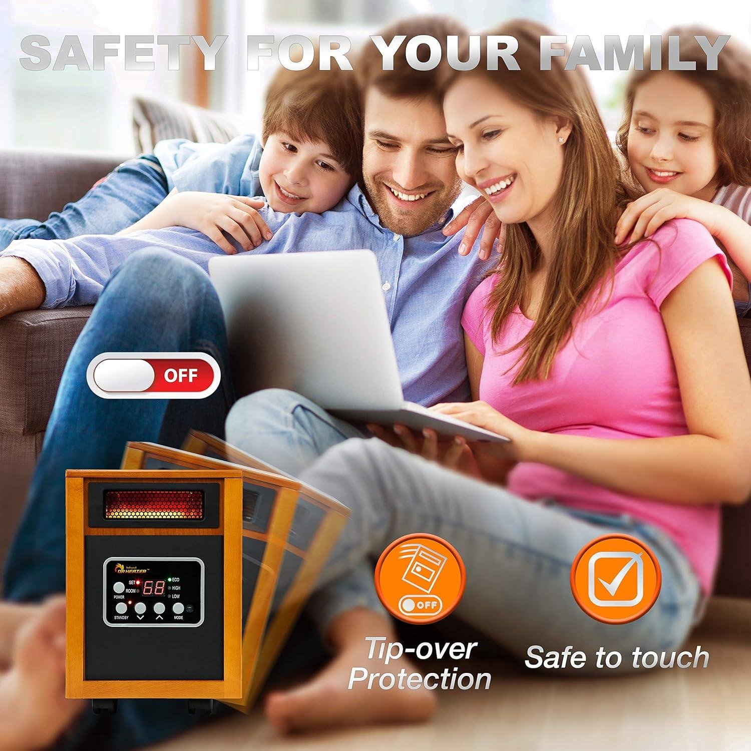 Stay Cozy This Winter with Our Dr Infrared Portable Heater!