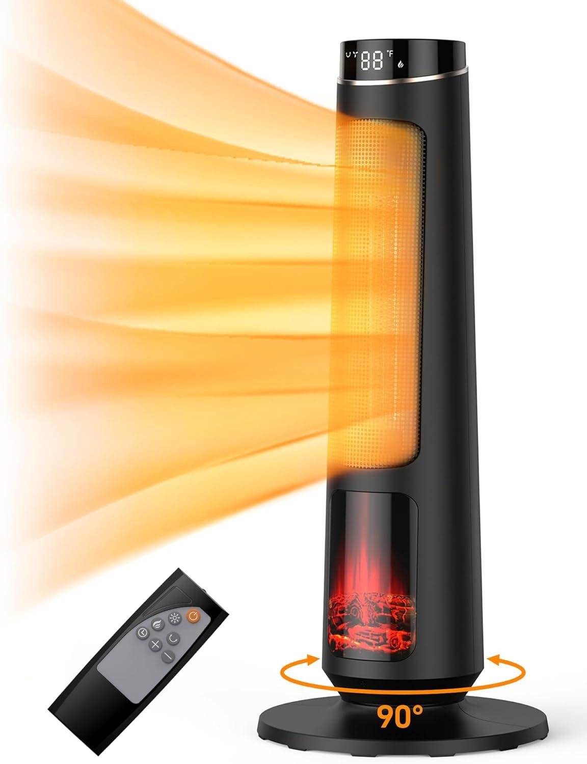 Stay Cozy this Winter: Our Garvee 31″ Tower Heater with 3D Flame