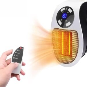 Stay Cozy Anywhere: Our Compact 500W Plug-In Heater!