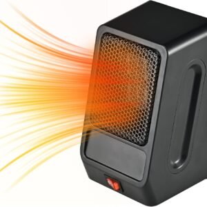 Stay Cozy Anywhere: Our 400W Compact Ceramic Heater with Safety Features