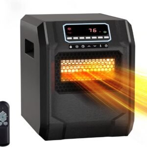 Stay Cozy with ROVSUN’s Smart Infrared Space Heater: Remote, Timer & Safety Features!