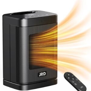 Stay Cozy with Our JRD Space Heater: Remote, Timer & Safety!