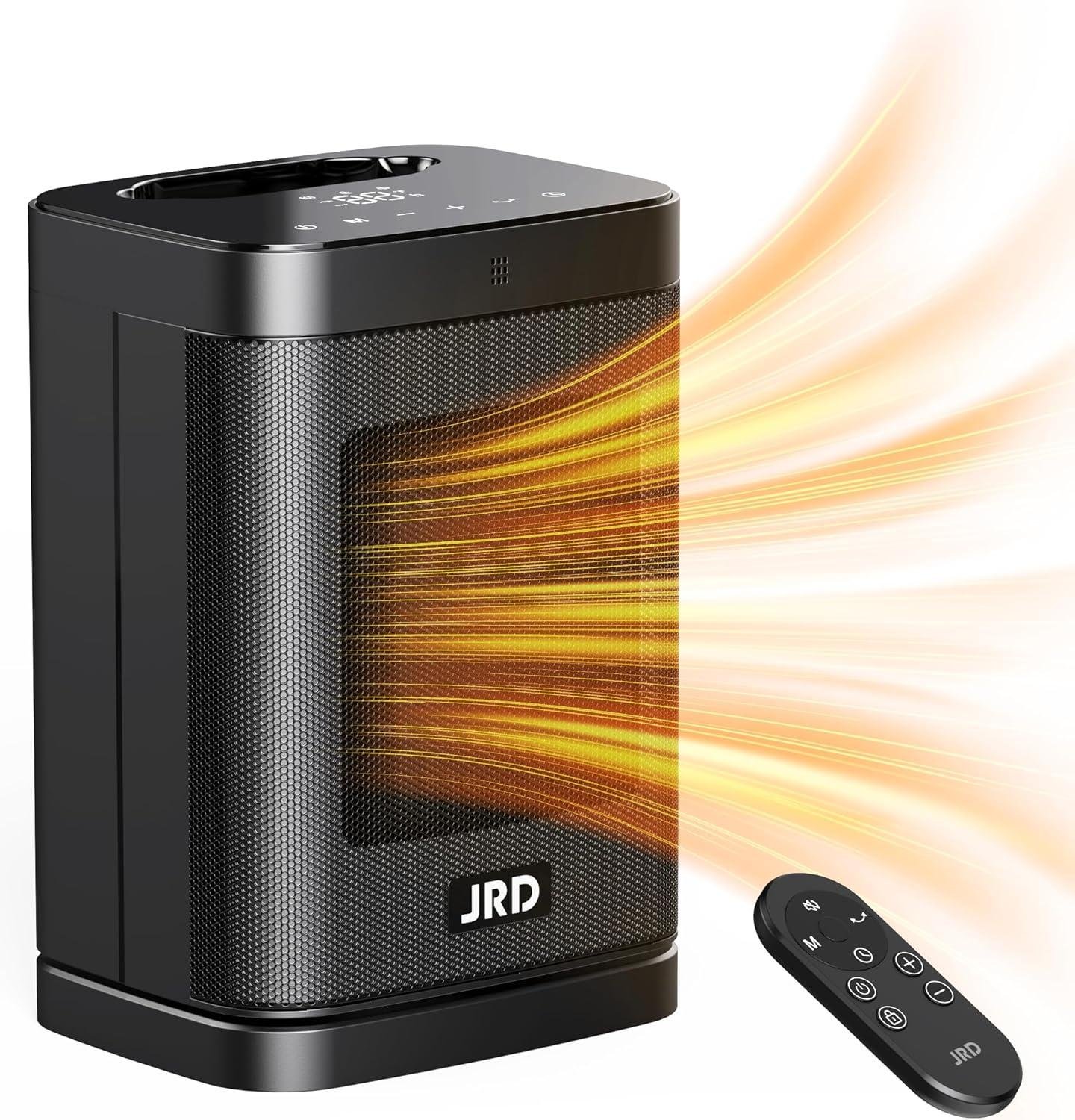 Stay Cozy with Our JRD Space Heater: Remote, Timer & Safety!