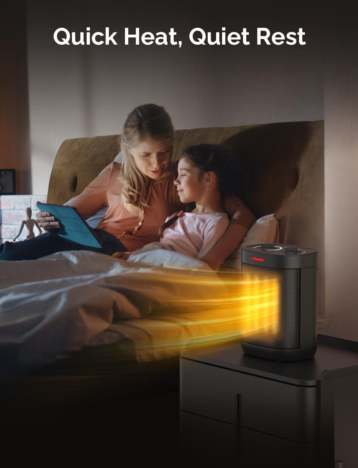 Stay Cozy with Our 1500W Portable Space Heater: Safe, Compact & Efficient!