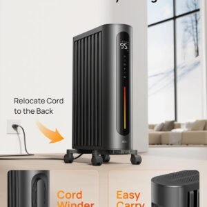 Stay Cozy with Our DREO Oil Filled Radiator Heater: Remote, Timer & 10 Safety Features!